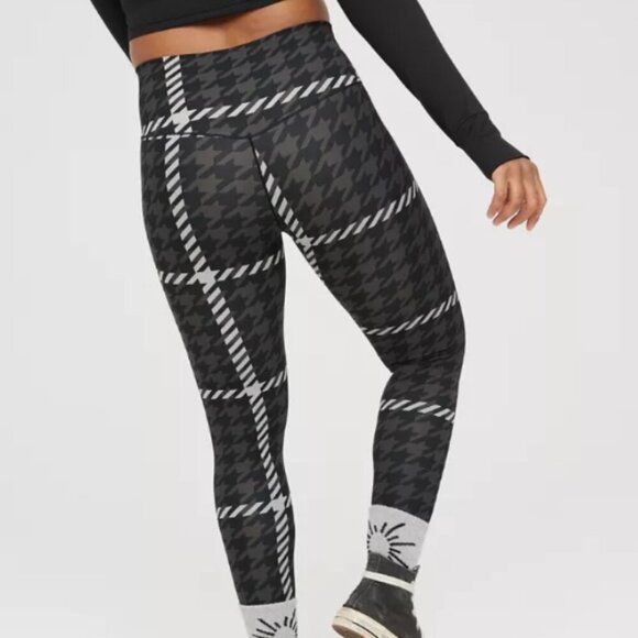 NWT AERIE | OFFLINE Real Me XTRA 7/8 Hi-Rise Legging Patterned | Sz. S - Picture 2 of 11